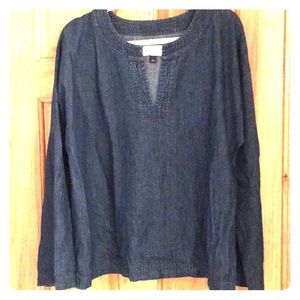 Denim long sleeve shirt